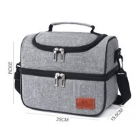 Túi đựng hộp cơm cao cấp B8047, túi đựng cơm giữ nhiệt đa năng nhiều lớp, giúp đựng đồ ăn trưa dày dặn