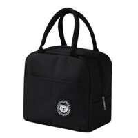 Túi Đựng Hộp Cơm Giữ Nhiệt 2 Ngăn  Chọn Màu - Túi Giữ Nhiệt Cho Cặp Lồng Cơm 2 Tầng Chống Thấm Nước Chính Hãng Amalife - Đen