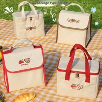 Túi Đựng Hộp Cơm Trưa Giữ Nhiệt Sức Chứa Lớn Phong Cách ins Cho Học Sinh