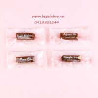Túi đựng kẹo nougat hoa đào hồng (100 túi)
