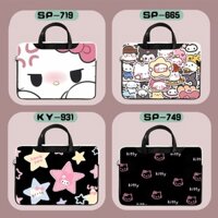 Túi Đựng Laptop 13-Inch 14-Inch 15-Inch 16-Inch Hình Hello Kitty Chống Sốc Chống Thấm Nước Ốp
