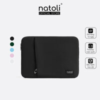 Túi đựng laptop Eager laptop bag T7 chính hãng NATOLI bao laptop chống sốc dày dặn kháng nước - Màu đen - 12.5 inch