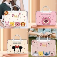 Túi Đựng Laptop In Hoạt Hình Disney Mickey / Gấu Pooh 14-Inch / Air15 / Huawei 16-Inch