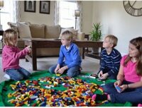 Túi đựng lego kiêm thảm chơi tiện lợi đường kính 1.5m