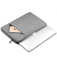 Túi đựng Macbook Air, Pro cao cấp 13inch Chống Sốc 2 Ngăn sang trọng ghi xám PKV - Hàng chính hãng
