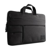 Túi đựng Macbook, Laptop 13, 15 inch UNIQ CAVALIER 2-IN-1 Laptop-Sleeve- Hàng Chính Hãng - Màu Đen