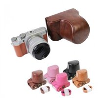 Túi đựng máy ảnh bằng da Pu có dây đeo cho Fuji XA20 XA5 Fujifilm XA5 XA-20