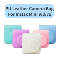 Túi đựng máy ảnh bằng da PU cho Instax Mini 9 / 8 / 7s Hộp đựng máy ảnh Túi đeo vai Mini 7s Túi bảo vệ