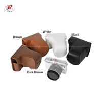 Túi đựng máy ảnh bằng da Pu Canon EOS M200 Túi đựng máy ảnh Canon EOS M200 M100 M10 có ống kính 15-45mm