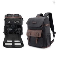 Túi đựng máy ảnh Cwatcun D128 Ba lô chụp ảnh Ba lô chụp ảnh Hộp đựng máy ảnh dung tích lớn có giá đỡ chân máy tính xách tay 14 Inch dành cho nữ Nhiếp ảnh gia