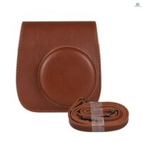 Túi đựng máy ảnh Hộp đựng máy ảnh tức thì Túi đựng máy ảnh Da PU Khóa từ tính có dây đeo vai Tương thích với Fujifilm Instax Mini 12 / 11 / 9 / 8 MallcenTOP4