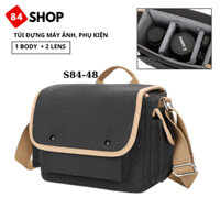 Túi Đựng Máy Ảnh, Ipad mini Cao Cấp S-48 Vải Canvas, Chống Sốc, Chống Thấm Nước - Bag - Camera