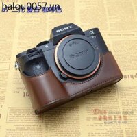 Túi đựng máy ảnh Sony A7M3 A7II A9 Bao da bảo vệ A7M2 A7R2 Túi đựng máy ảnh da thật a7r3 a7R4 A7