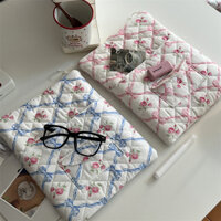 Túi đựng máy tính xách tay Ins phong cách hoa chống sốc túi lót phẳng phù hợp cho 9.7 inch 10 inch 11 inch 13 inch 13,6 inch 14 inch 15,6 inch