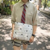 Túi đựng máy tính xách tay Túi đựng máy tính bảng 14 Inch Túi đựng đồ thêu tình yêu Nơ nữ