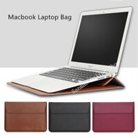 Túi đựng máy tính xách tay bằng da chống thấm nước có chân đế 13 14 15 inch Túi đựng máy tính Ultrabook Túi xách tay Túi phong bì