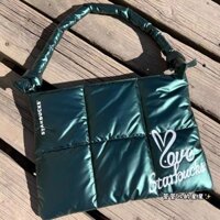 Túi đựng máy tính xanh phong cách Starbucks Like Coffee Máy tính xách tay thời trang một vai 46,6cm