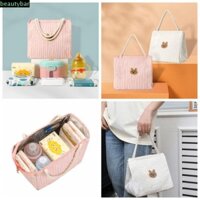 Túi đựng mẹ BEAUTYBAR, Túi đựng xe đẩy in hình gấu nhẹ, Túi đựng đồ ăn trưa cách nhiệt thời trang Túi xách đa chức năng Túi lưu trữ dây kéo cho mẹ và bé