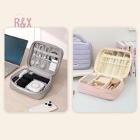 Túi đựng mỹ phẩm chần bông R & X - Hộp đựng đồ vệ sinh du lịch di động mới