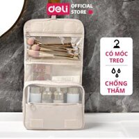 Túi Đựng Mỹ Phẩm Du Lịch Có Móc Treo Nhiều Ngăn Tiện Lợi Deli - Túi Đựng Đồ Cá Nhân Đồ Trang Điểm Đa Năng Chống Thấm Nước - VS640 - Hồng