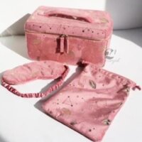 Túi đựng mỹ phẩm ESTEE LAUDER PINK VELVET MAKEUP CASE