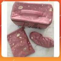 Túi đựng mỹ phẩm ESTEE LAUDER PINK VELVET MAKEUP CASE