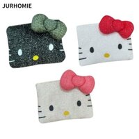 Túi Đựng Mỹ Phẩm JURHOMIE, Túi Trang Điểm Dung Tích Lớn, Bông Di Động Có Dây Kéo Hoạt Hình Hello Kitty Túi Bút Dành Cho Nữ Cô Gái