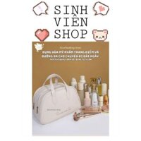 Túi đựng mỹ phẩm lớn 2 ngăn kéo hình thang da PU cao cấp Twinkle little star