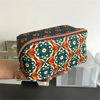 Túi đựng mỹ phẩm vải phong cách mới Estee Lauder Túi đựng mỹ phẩm phong cách nghệ thuật AB Túi đựng đồ bên dung tích lớn