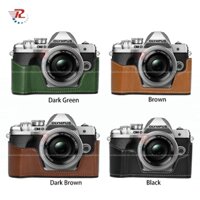 Túi đựng nửa máy ảnh bằng da cho máy ảnh Olympus EM10III EM10 Mark III