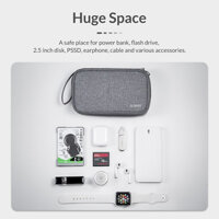 Túi đựng ổ cứng, pin sạc dự phòng và phụ kiện công nghệ ORICO PBS-3W - Hàng Chính Hãng - Xám