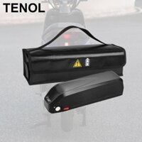 Túi đựng pin xe đạp điện TENOL có tay cầm trên cùng Dây kéo đóng cửa chống cháy