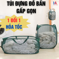 Túi đựng quần áo bẩn giỏ đựng đồ dơ túi bằng lưới có thể treo hàng cao cấp mã 03