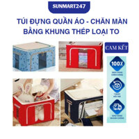 Túi Đựng Quần Áo - Chăn Màn Bằng Khung Thép Loại To SUNMART24H ( Mẫu Mới)