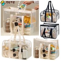 Túi đựng quần áo du lịch SUYO, Túi đi biển bơi chống nước PVC, Túi xách trong suốt dung tích lớn Túi vệ sinh