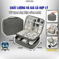 Túi đựng sạc cáp và đựng sạc dự phòng và chuột điện thoại usb hộp đựng phụ kiện tóc phụ kiện laptop đựng tai nghe Papush