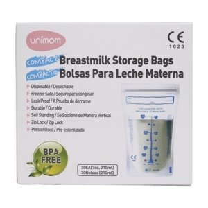 Túi đựng sữa mẹ Unimom UM870169 - 210ml, không có BPA