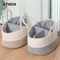 Túi đựng tã dây KTVEIH, Túi đựng tã trẻ em bằng vải Cotton, Túi đựng tã di động Thùng đựng trẻ sơ sinh Túi Tote du lịch ngoài trời