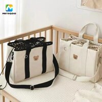 Túi đựng tã trẻ em dây rút NEXUSBEAM, Hộp đựng dung tích lớn cho mẹ Gói thai sản, Túi vải Canvas đa chức năng di động cho bé Túi đựng tã chăm sóc trẻ em