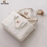 Túi đựng tã trẻ em dây rút FUJIOU, Dung tích lớn Lưu trữ mẹ Gói bà bầu, Di động đa chức năng Vải đeo chéo cho bé Đồ lót Túi mẹ