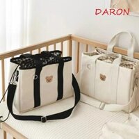 Túi đựng tã trẻ em dây rút DARON, Túi đeo chéo dung tích lớn cho mẹ, Túi xách vải lưu trữ di động Túi đựng đồ cho bé Túi tã lót mẹ
