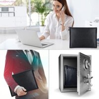 Túi đựng tài liệu chống cháy FUSIONFLASH, cách nhiệt có dây kéo Túi đựng tiền chống nước, Hộp đựng tài liệu dung tích lớn Màu đen chắc chắn Túi lưu trữ an toàn chống cháy Máy tính bảng