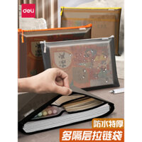 Túi đựng tài liệu Deli Túi đựng tài liệu trong suốt Túi đựng tài liệu Giấy chứng nhận Túi đựng tài liệu Túi đựng tài liệu nhiều lớp dày dặn chống thấm nước Kiểm tra thai sản Túi đặc biệt cho kỳ thi học sinh Túi kiểm tra phân lớp