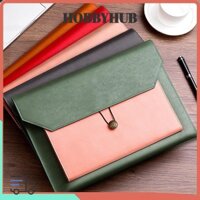 Túi đựng tài liệu kinh doanh HOBBYHUB, Túi đựng hồ sơ A4 bằng da, Hộp đựng dày di động dung tích lớn dành cho doanh nghiệp