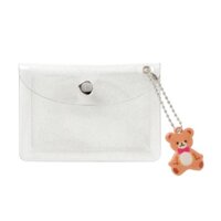 Túi Đựng Thẻ ARTBOX Hàn Quốc Gắn Móc Khóa Hình Chú Gấu Teddy Chất Liệu PVC