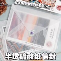 Túi đựng thẻ chất lượng cao, mờ, axit sunfuric, bán trong suốt, phong cách Ins, túi đựng thẻ, túi bảo vệ thẻ nhỏ, chống nước, túi bảo vệ thẻ thần tượng, túi đựng bưu thiếp, nhật ký