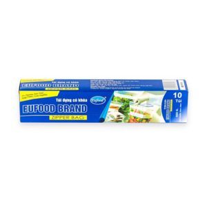 Túi đựng thực phẩm có khóa Eufood Brand Zipper Bag - 10 túi , size XL