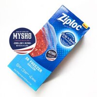 Túi đựng Thực phẩm Ziploc Freezer - Sản phẩm an toàn từ Mỹ 26,8 x 27,3 cm (38 cái)