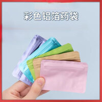 Túi Đựng Thuốc Nhỏ Tự Dán Di Động Màu Kín Dầu Cá Mini Hộp Đựng Thuốc Di Động Đóng Gói Phụ Thực Phẩm Chống Ánh Sáng Lá Nhôm Nhỏ