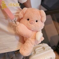 Túi đựng tiệc heo con dễ thương mềm JR & BL Túi đựng búp bê Heo Hồng Trái Tim Thiếu nữ đáng yêu Ba lô đeo chéo búp bê jk Lolita